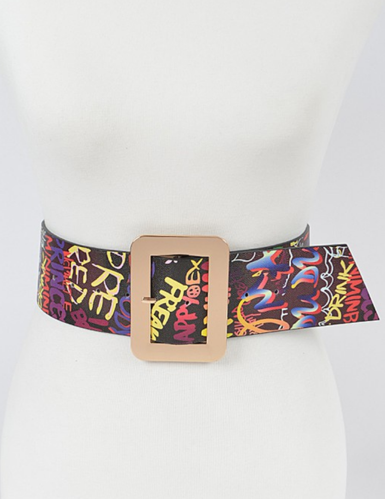 Burberry on sale graffiti belt